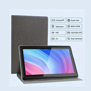 JEMCO Tablette 7 Pouces Android 13, WiFi, 6GB RAM, 32GB ROM, pochette+stylet+écouteurs gratuits