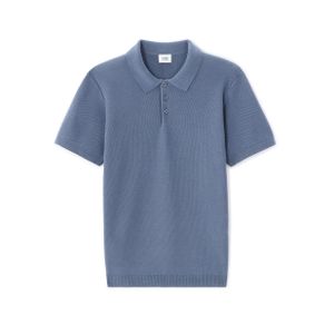 Celio Polo regular en maille texturée 100% coton - BLUE STORM
