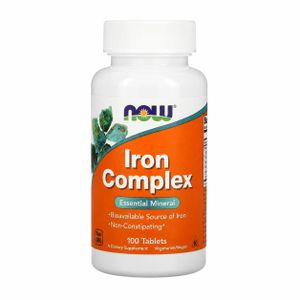 Now Iron Complex – Fer 27 mg – 100 Comprimés