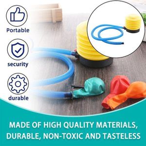 Pompes à Air Portable pour les pieds, équipement de gonflage pour ballons de fête, de mariage, Durable, pour vélo