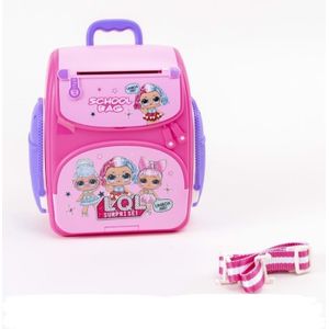 بنك أصبع إلكتروني خزنة إلكترونية مع قفل رمز وبصمة حقيبة ظهر للأطفال LOL