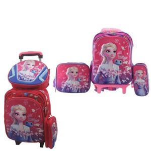 sac à dos Enchanté Filles Gelées avec  Sac d'École Princesse (colleur aléatoire)