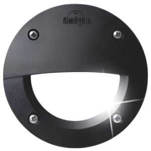 Applique Murale LED - Rond - Éclairage Extérieur - Noir