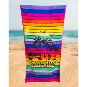 A3 HOME Serviette de Plage - 68x160 - Multicouleurs
