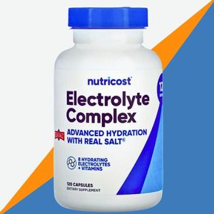 Nutricost مركب إلكتروليت - 8 إلكتروليتات مرطبة + فيتامينات - 120 كبسولة