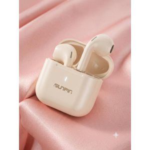 Écouteurs sans fil SUNPIN Air-111 - Design ergonomique, Son HiFi & Étui de charge type-C Beige