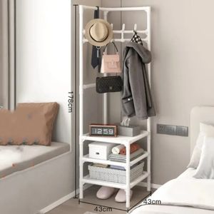 Porte-vêtement Corner Coat Rack Garment Display Coats Racks Drying Clothes Stand Bedroom