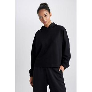 Defacto Sweat-shirt Femme extensible - Noir - Z6693AZ