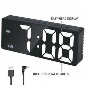 Réveil Numérique Miroir Haute Définition