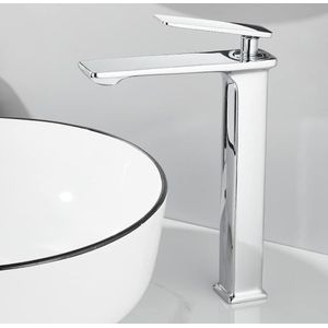 Ferri Robinet mitigeur lavabo vasque à poser long pour salle bain en cuivre de haute gamme 