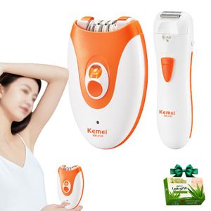 Kemei Epilateur Électrique – Appareil de Beauté Rechargeable USB WaterProof
