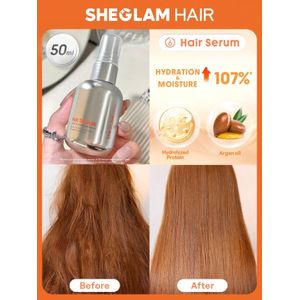 SHEGLAM HAIR Hot Streak مصل واقي بدون شطف – بخاخ حماية من الحرارة للشعر، حماية للتصفيف والتمويج – مثالي للصيف/الخريف، السفر، الشاطئ، الحفلات، المدرسة، المهرجانات – إكسسوار جمال زاهي وهدية للنساء