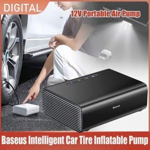 Gonfleur Pneus Voiture, Compresseur Air Voiture Portable 12V avec Écran  Digital, Gonfleur Pneumatique Éléctrique Autonome avec