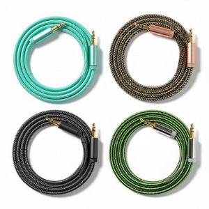 Câble Audio AUX 3,5 mm – 1 m (Design et couleur aléatoires) 1 pièce