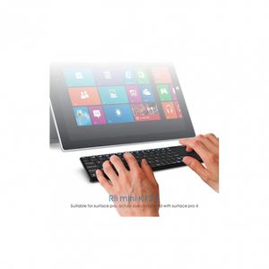 Ultraslim Mini clavier Bluetooth sans fil avec pavé tactile pour Windows Pc  Android Tablet