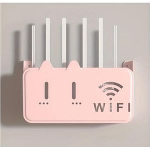 Support Routeur WiFi Mural, Organisateur Modem Sans Perçage, Étagère Décorative Maison, Boîte Cache Câbles WiFi, Support Modem Murale, Rangement Électronique Moderne