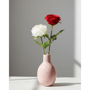 Vase Décoratif avec Fleurs Élégantes – Style Moderne & Chic