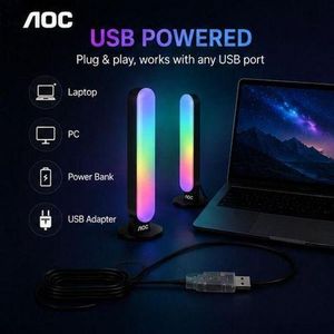 Barre Lumineuse LED RGB Portable avec Support Magnétique – Éclairage Multicolore Rechargeable avec Télécommande, Intensité Réglable pour Photo, Vidéo, Streaming et Décoration