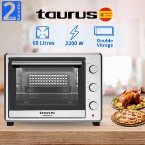Taurus Four Electrique Inox HARMONY 60L – 2200W – Double vitrage – 2 ans de garantie