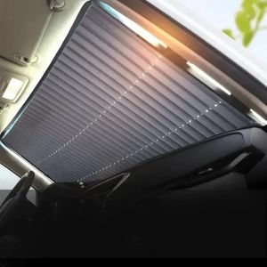 Pare-soleil rétractable pour pare-brise de voiture avec protection contre les rayons UV et isolation thermique