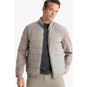 Defacto جاكيت ضيق مقاوم للماء مع ياقة عالية وسحاب إغلاق