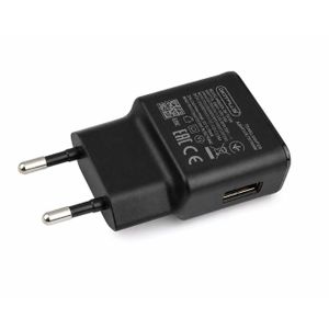 Digitplus Adaptateur USB-A mural compact et élégant pour smartphones et appareils électronique Noir
