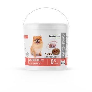 Nutrilux Croquettes chien  junior sans céreal riche en poulet  2,5kg