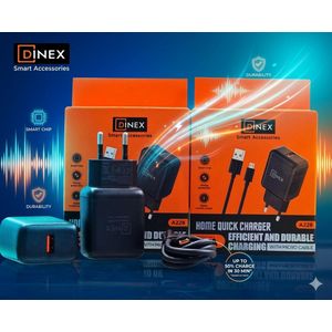 DINEX Chargeur original 45W USB-C Power Delivery, charge rapide ultra efficace pour smartphones Android et iPhone. Compatible Samsung, Xiaomi, Huawei. Adaptateur secteur sécurisé, compact et puissant idéal pour une recharge rapide à la maison ou en déplacement.