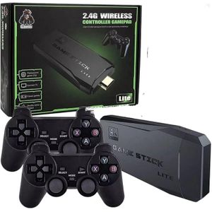 Game Stick 4K HDMI Console de Jeux TV avec Double Manette Sans Fil Expérience Gaming Rétro Facile à Installer