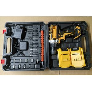 Perceuse Visseuse Électrique et rechargeable Sans Fil, avec 2 Batteries 48V, Outil Indispensable pour Travaux (projets de bricolage à la maison et au jardin...)