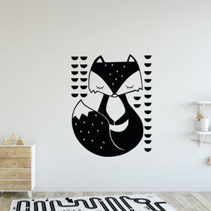 Autocollant Mural de Style Nordique avec Torche de Dessin Animé