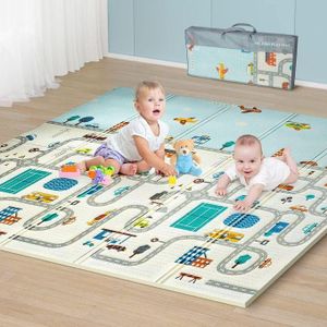 Tapis mousse antichoc pliable bébé 200 X 180 cm - Allobebe Maroc