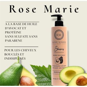 ROSE MARIE MILANO Shampoing Protéine, Cheveux Boucles & Indiscipline - Avocat - 500ml 