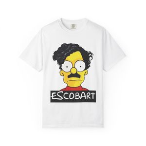 CAPRI T-Shirt Graphic Unisex "bart Simpson - Coton Doux  couleur  blanc