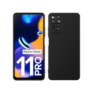 Case Pochette silicone pour Xiaomi redmi Note 11 pro Plus 5G  Noir