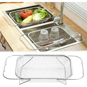 Panier égouttoir en acier inoxydable pour évier