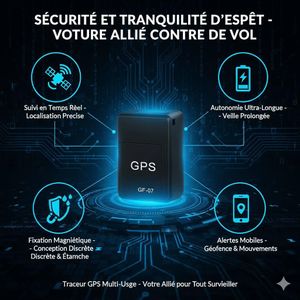 General Traceur magnétique anti-vol GF-07 pour voiture et objets