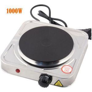 Mini fourneau électrique 1000W, plaque chauffante multifonctionnelle en Inox