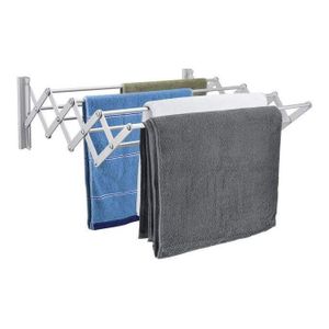 Cintre à linge mural en acier inoxydable, gain de place, support de séchage pliable pour vêtements