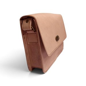 Sac Bandoulière pour Femmes en Cuir Véritable Artisanat F03 - Marron Clair