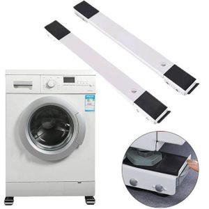 Support de réfrigérateur réglable à roulettes pour Machine à laver, Congélateur et Refrigerateur