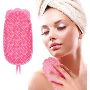 Generic Brosse En Silicone Magique Pour le Bain Douche Serviette Dos  Nettoyage Bleu à prix pas cher