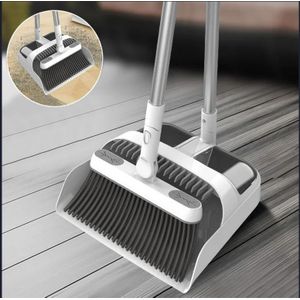 طقم مكنسة مع مجرفة للغبار ومشط