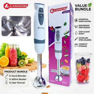 Mixeur Plongeant Électrique 300W avec Verre Doseur 600ml – Design Ergonomique et Lames en Acier Inoxydable