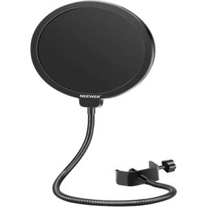 Neewer Professional Microphone Pop Filter Shield Compatible with Blue Yeti and Any Other Microphone, Dual Layered Wind Pop Screen WF