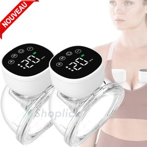 Genes Vit 2 Tire-lait portable portable Mains libres Tire-lait électrique pour l'allaitement Écran LED 3 modes 9 aspiration Faible bruit