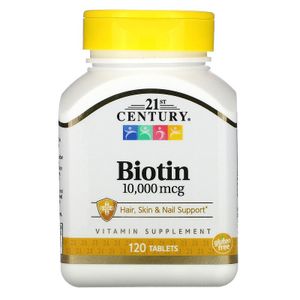 21st Century 21st Century, Biotine, 10 000 µg, 120 comprimés