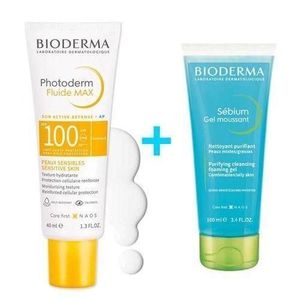 Photoderm max Photoderm FLUIDE INVISIBLESPF 100+ + SEBIUM GEL MOUSSANT100ML OFFERT