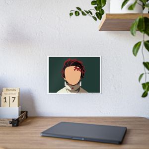 Poster  Demon Slayer: Kimetsu no Yaiba Model 9 : Premium Autocollant A4 –MULTICOLORS - Vinyle Haute Définition – Déco Sans Limite (Toutes Surfaces)