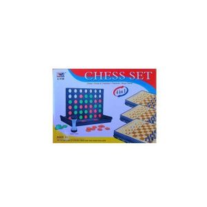 4 en 1 - Jeu d'Echec Checkers, Bachgammon et jeu BINGO